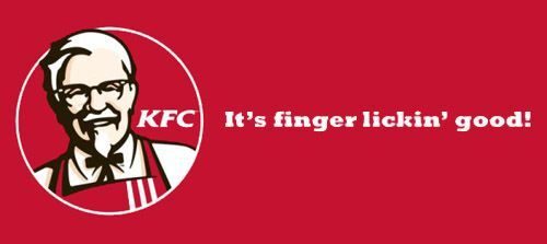 KFC slogan - It's finger lickin' good